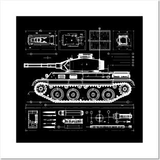 tank design Posters and Art